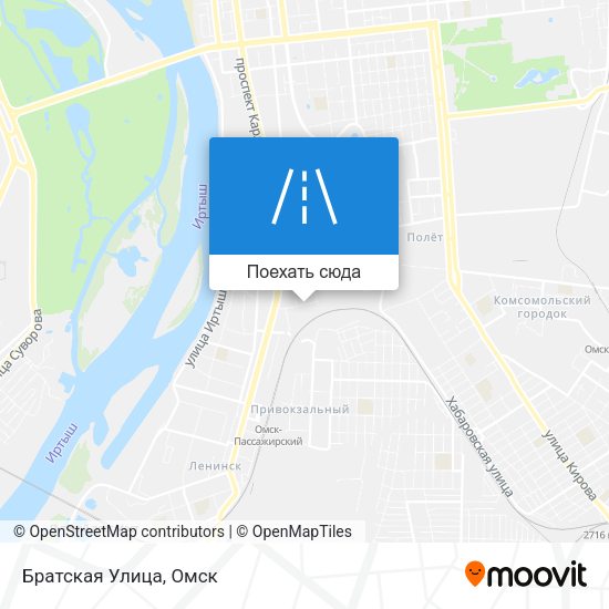 Карта Братская Улица