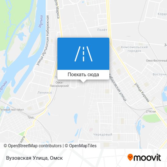 Карта Вузовская Улица