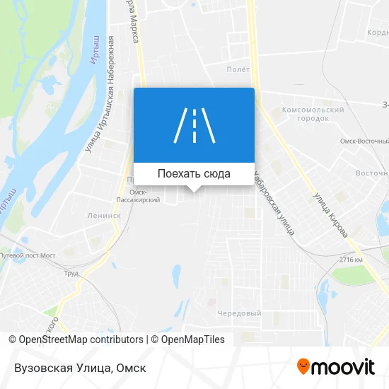 Карта Вузовская Улица