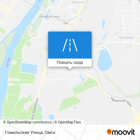 Карта Гомельская Улица