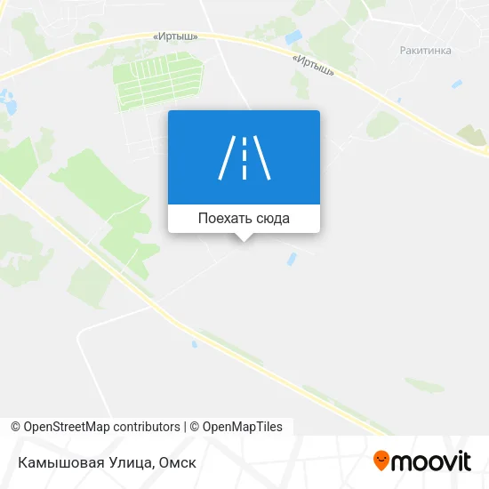 Карта Камышовая Улица