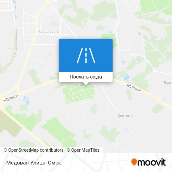 Карта Медовая Улица