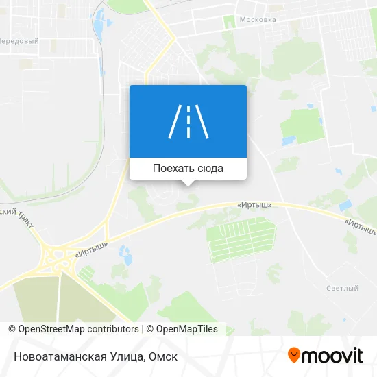 Карта Новоатаманская Улица