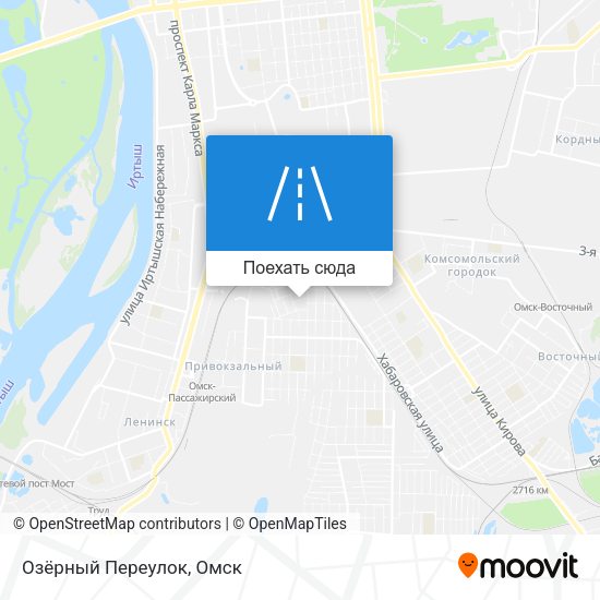 Карта Озёрный Переулок