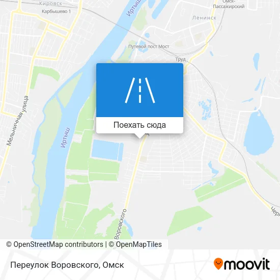 Карта Переулок Воровского