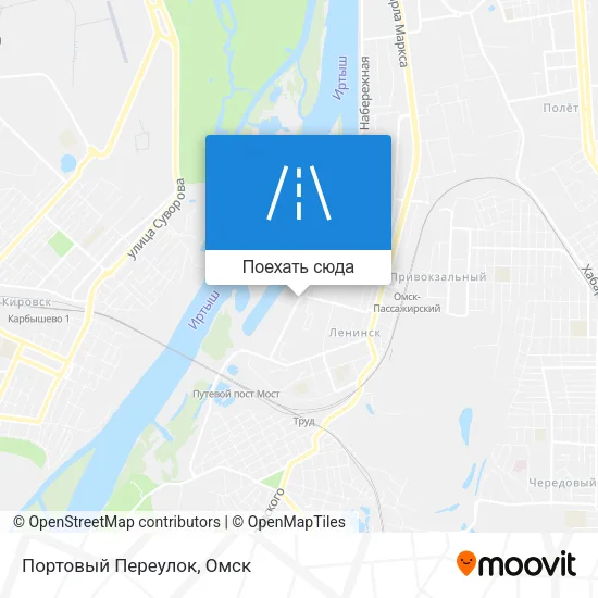 Карта Портовый Переулок