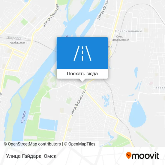 Карта Улица Гайдара