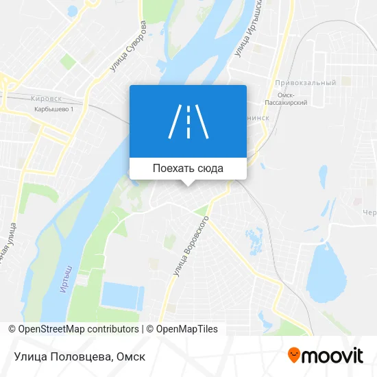 Карта Улица Половцева