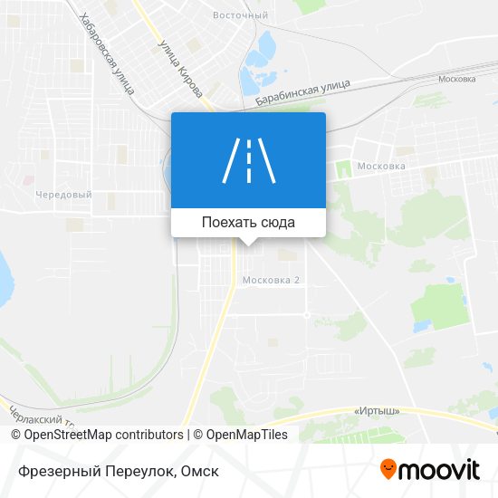 Карта Фрезерный Переулок