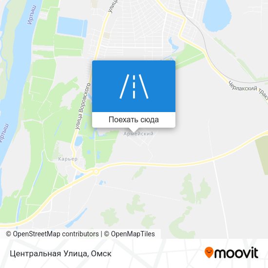 Карта Центральная Улица