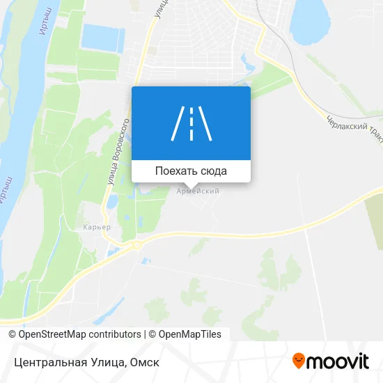 Карта Центральная Улица
