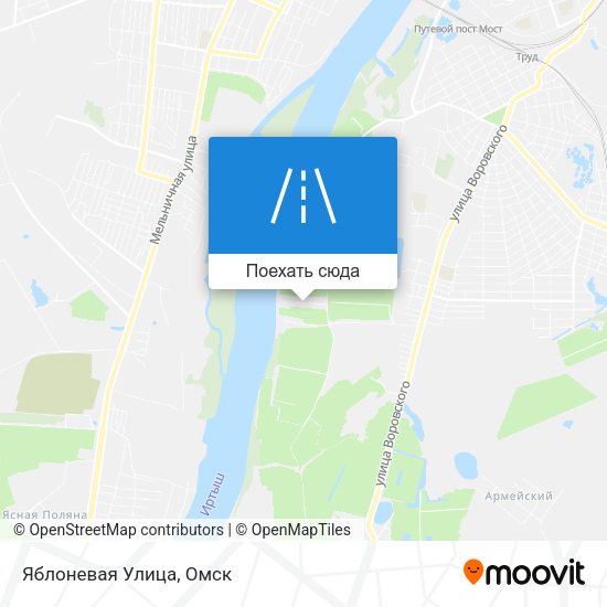 Карта Яблоневая Улица