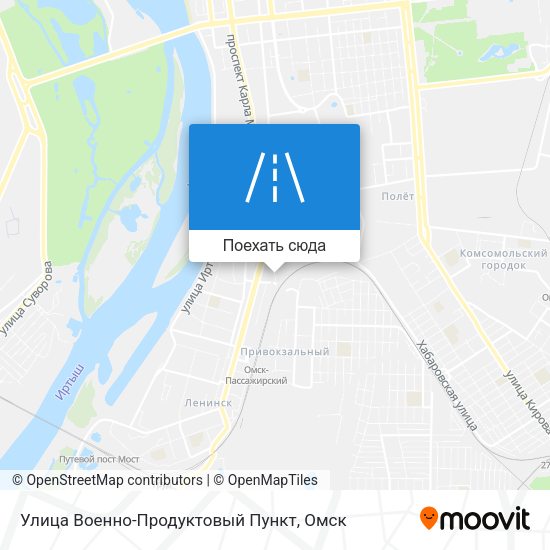 Карта Улица Военно-Продуктовый Пункт