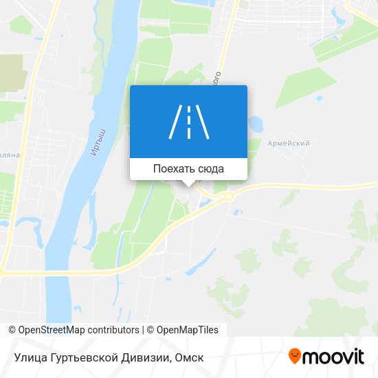 Карта Улица Гуртьевской Дивизии