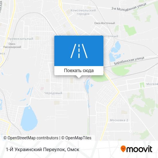 Карта 1-Й Украинский Переулок