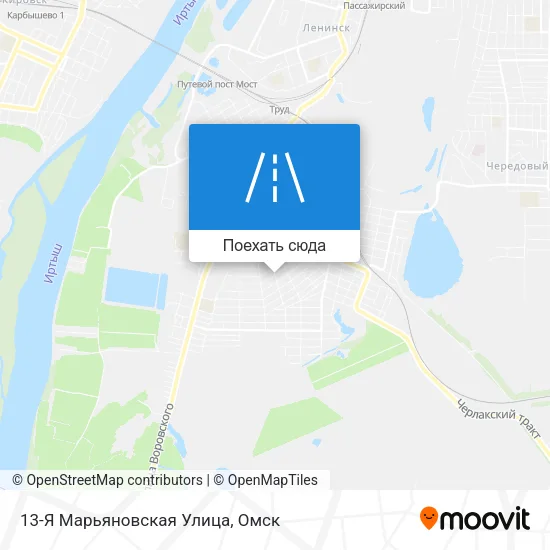 Карта 13-Я Марьяновская Улица
