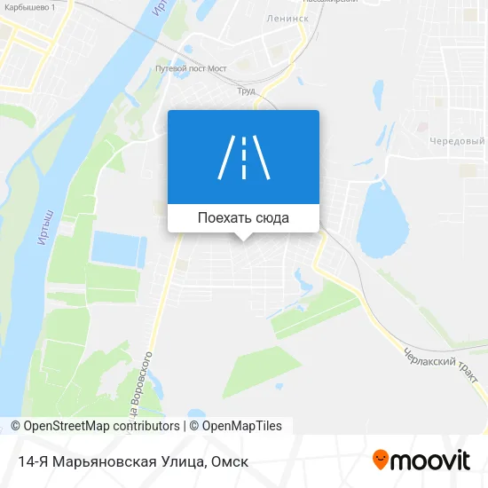 Карта 14-Я Марьяновская Улица