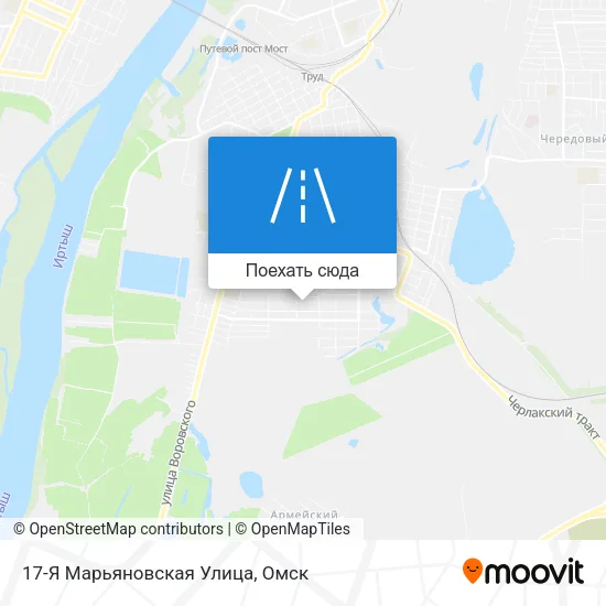 Карта 17-Я Марьяновская Улица