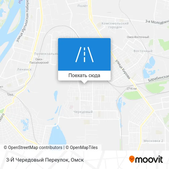 Карта 3-Й Чередовый Переулок