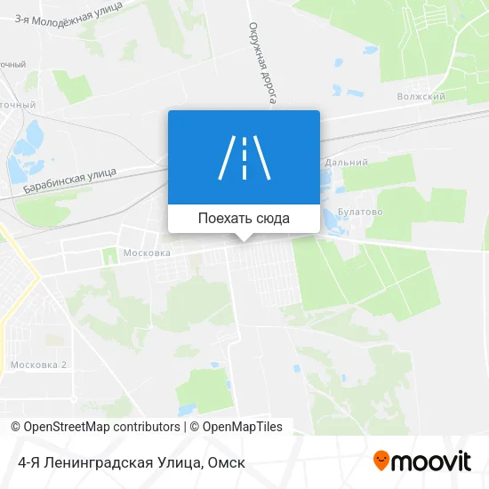 Карта 4-Я Ленинградская Улица