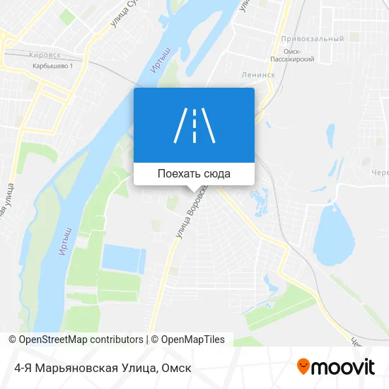 Карта 4-Я Марьяновская Улица