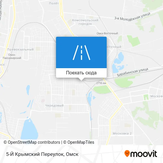 Карта 5-Й Крымский Переулок