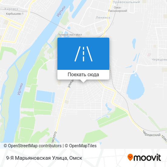 Карта 9-Я Марьяновская Улица