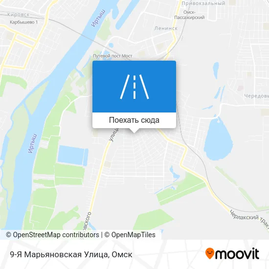Карта 9-Я Марьяновская Улица