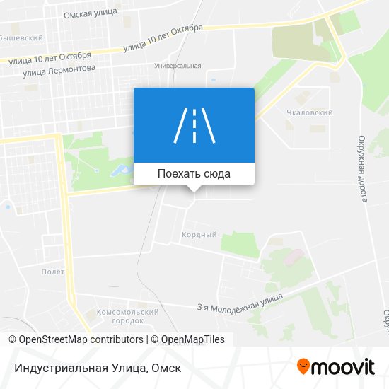 Карта Индустриальная Улица