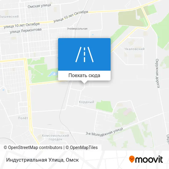 Карта Индустриальная Улица