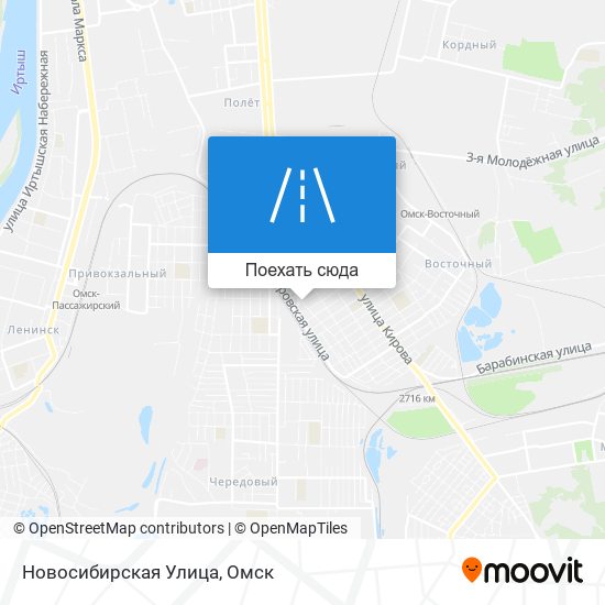 Карта Новосибирская Улица