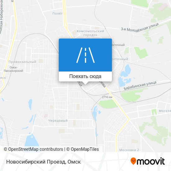 Карта Новосибирский Проезд