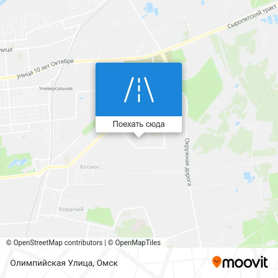 Карта Олимпийская Улица
