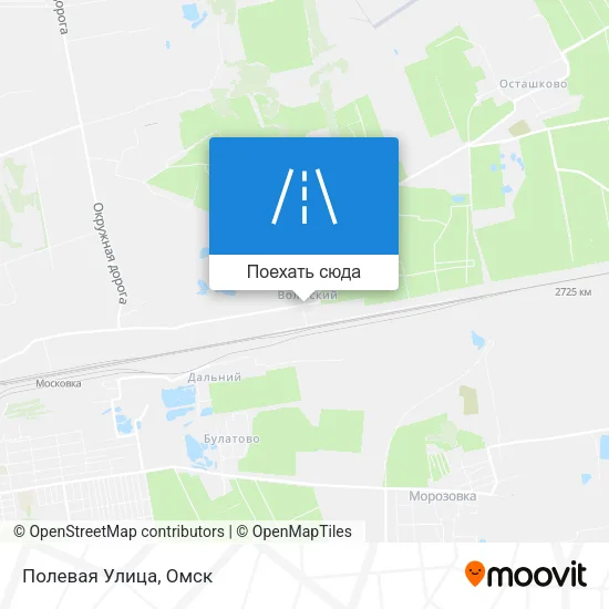 Карта Полевая Улица