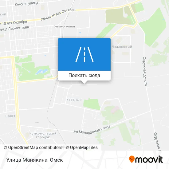Карта Улица Манякина