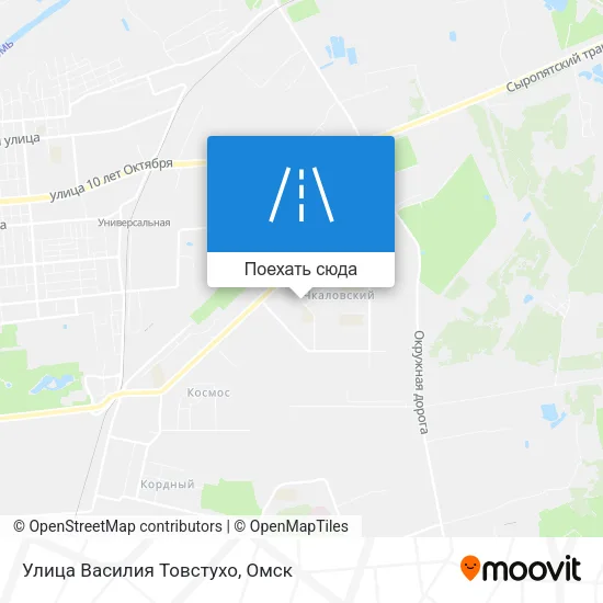Карта Улица Василия Товстухо