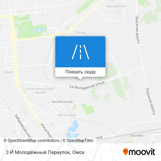 Карта 2-Й Молодёжный Переулок