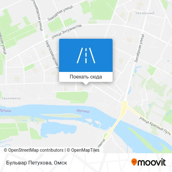 Карта Бульвар Петухова