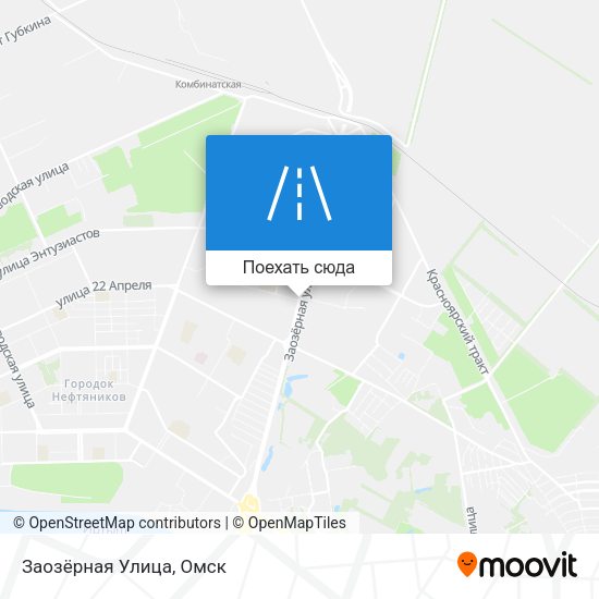 Карта Заозёрная Улица