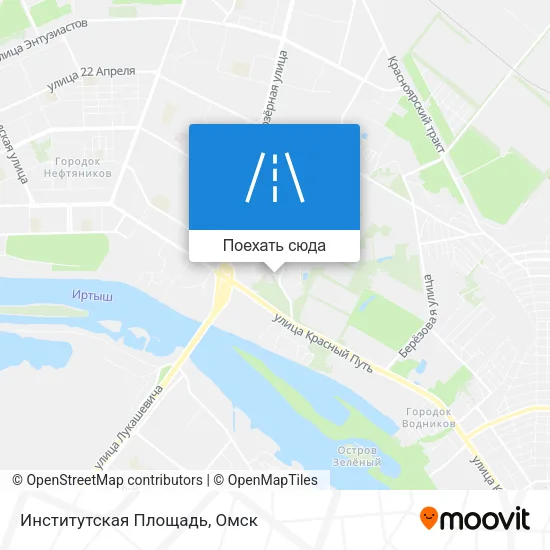 Карта Институтская Площадь