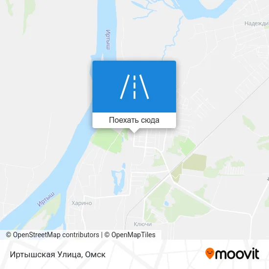 Карта Иртышская Улица