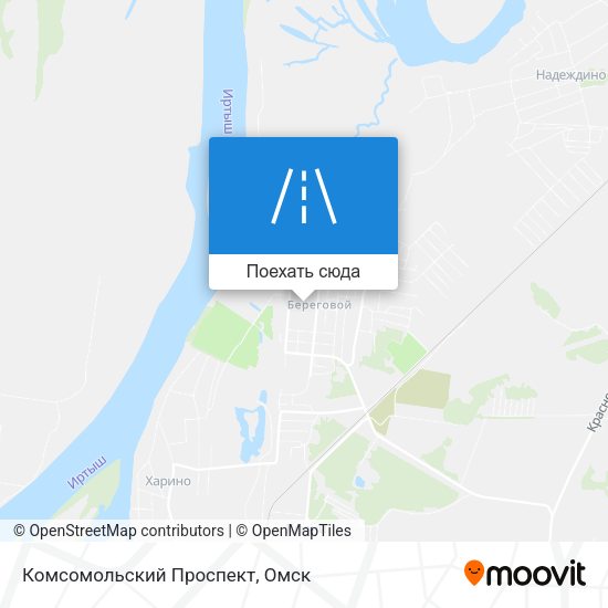 Карта Комсомольский Проспект