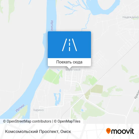 Карта Комсомольский Проспект