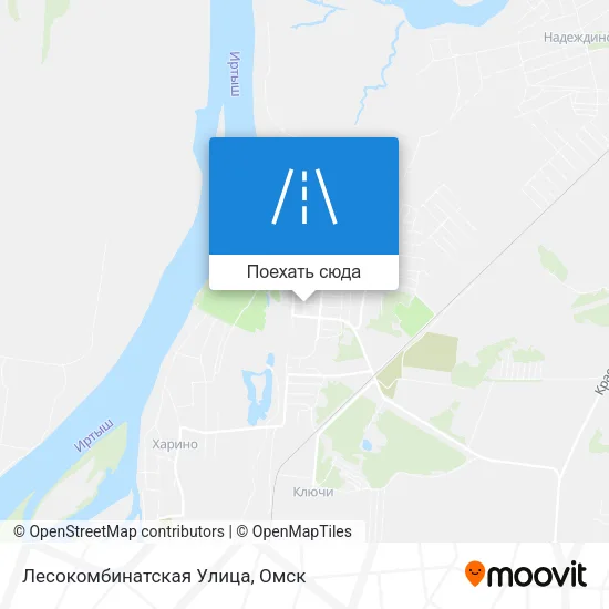 Карта Лесокомбинатская Улица