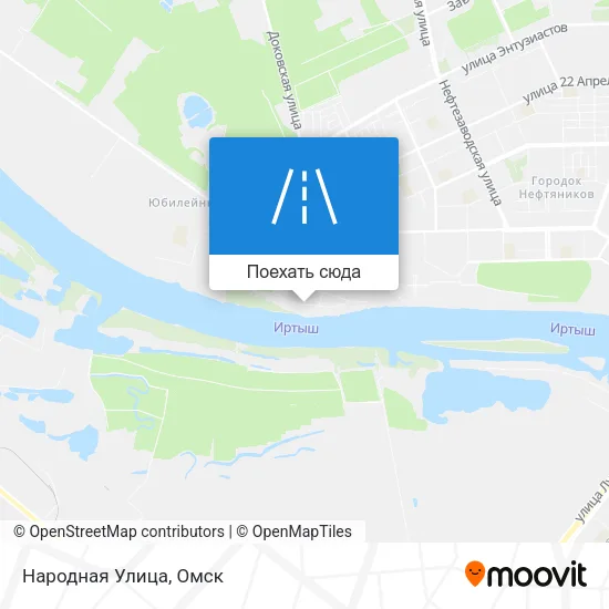 Карта Народная Улица