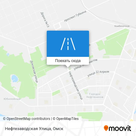 Карта Нефтезаводская Улица