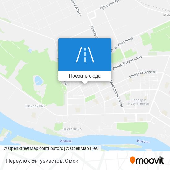 Карта Переулок Энтузиастов