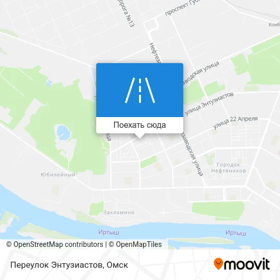 Карта Переулок Энтузиастов