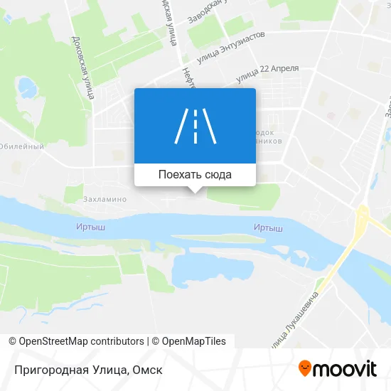 Карта Пригородная Улица