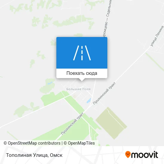 Карта Тополиная Улица